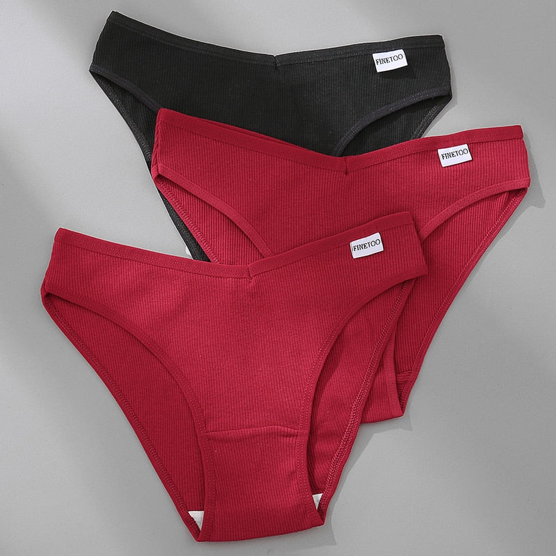 Women's Breathable Cotton Panties 4 Pcs Set