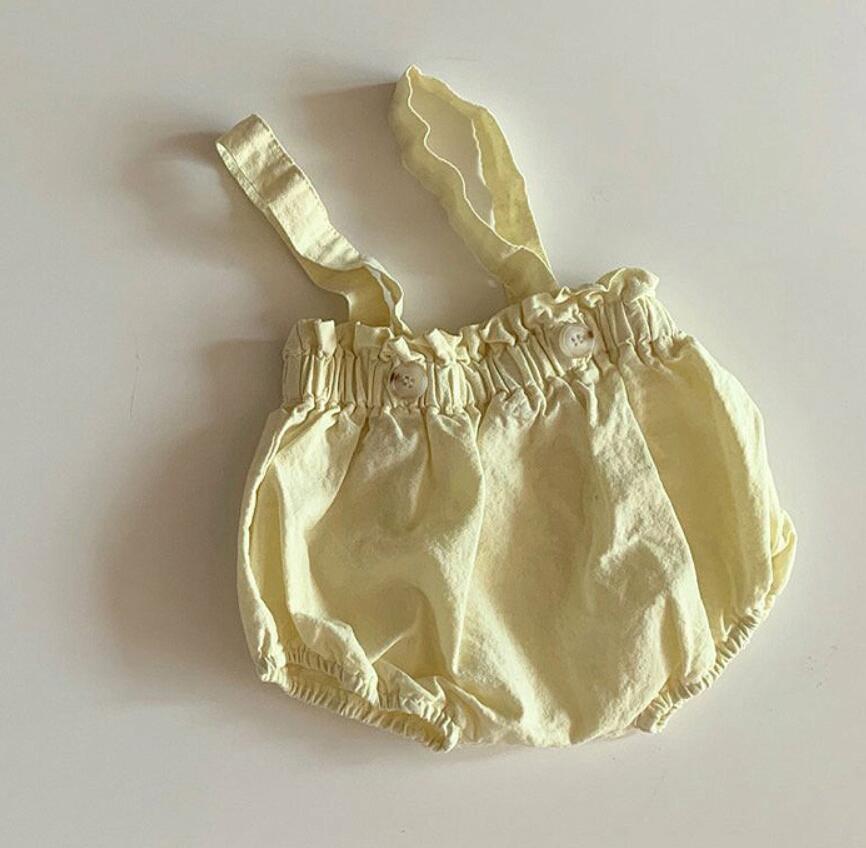 Solid Color Baby's Romper