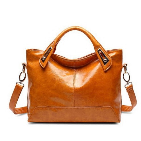 Women's Soft Oil Leather Shoulder Bag