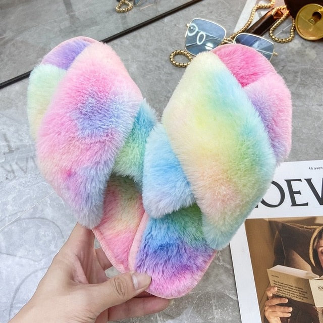 Women's Fashion Winter Plush Home Slippers
