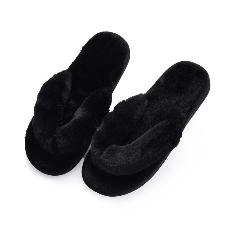 Women's Fashion Winter Plush Home Slippers