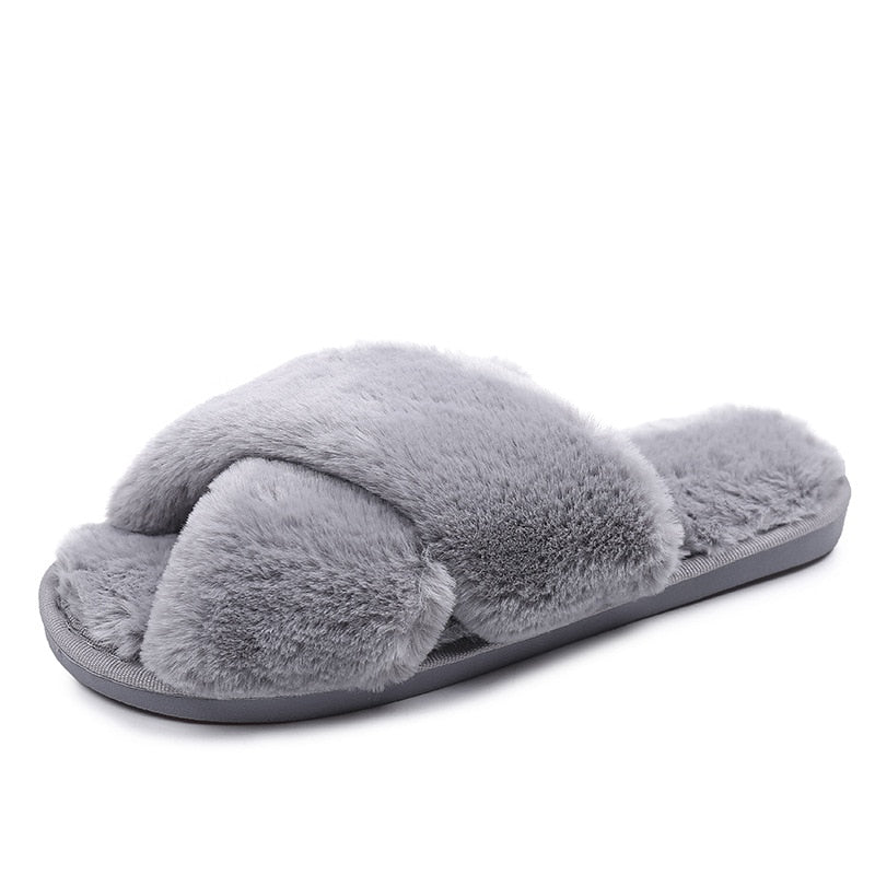 Women's Fashion Winter Plush Home Slippers