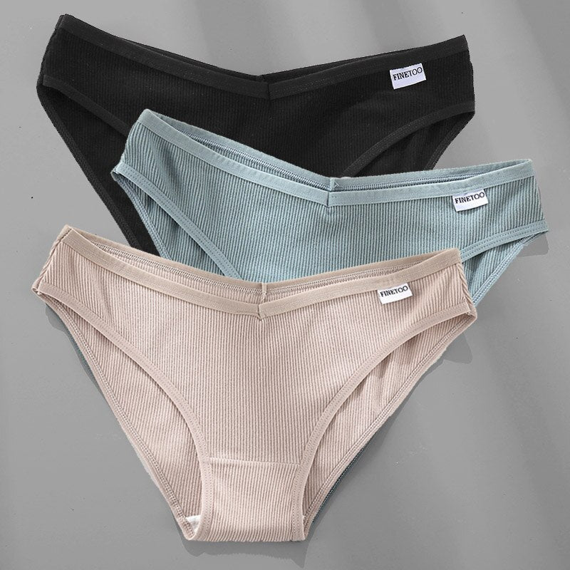 Women's Breathable Cotton Panties 4 Pcs Set