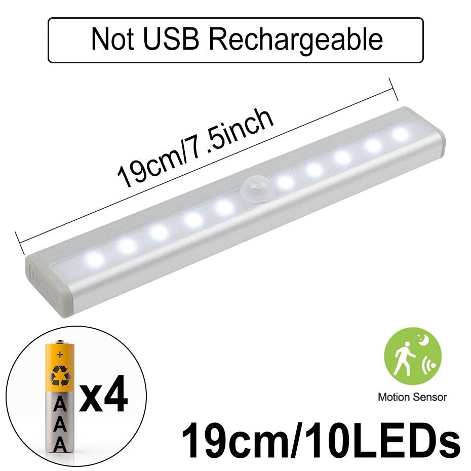 6/10 LEDs PIR LED Motion Sensor Light