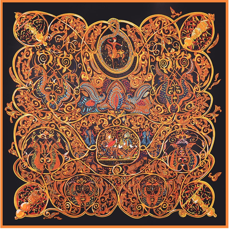 Women's Pure Silk Head Scarf