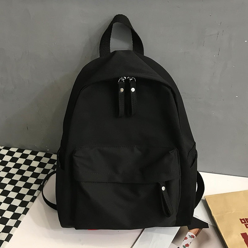 Women's Simple Canvas Backpack