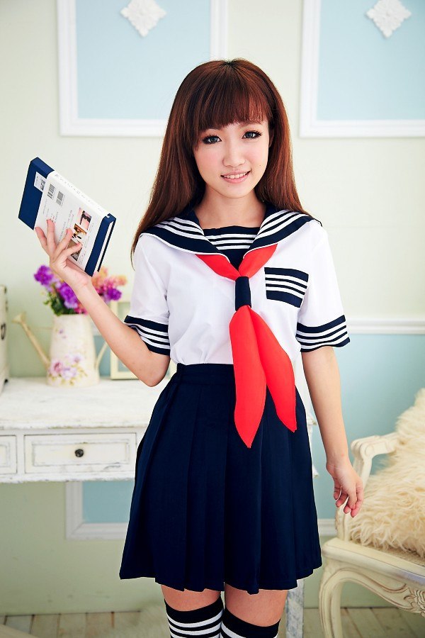 Women's Japanese Style School Uniform 3 pcs Set