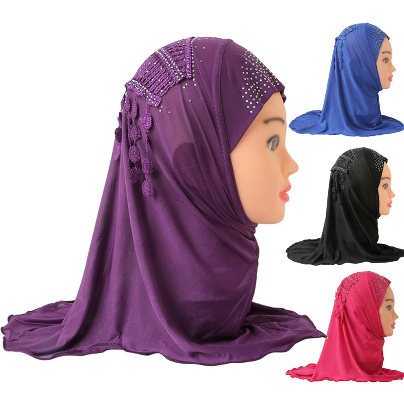 Girl's Crystal Lace Hijab