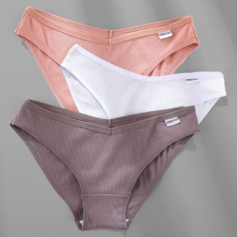 Women's Breathable Cotton Panties 4 Pcs Set