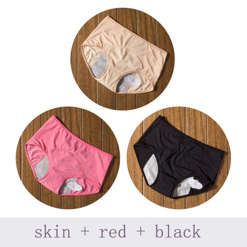 Women's Leak-Proof Menstrual Panties 3 pcs Set