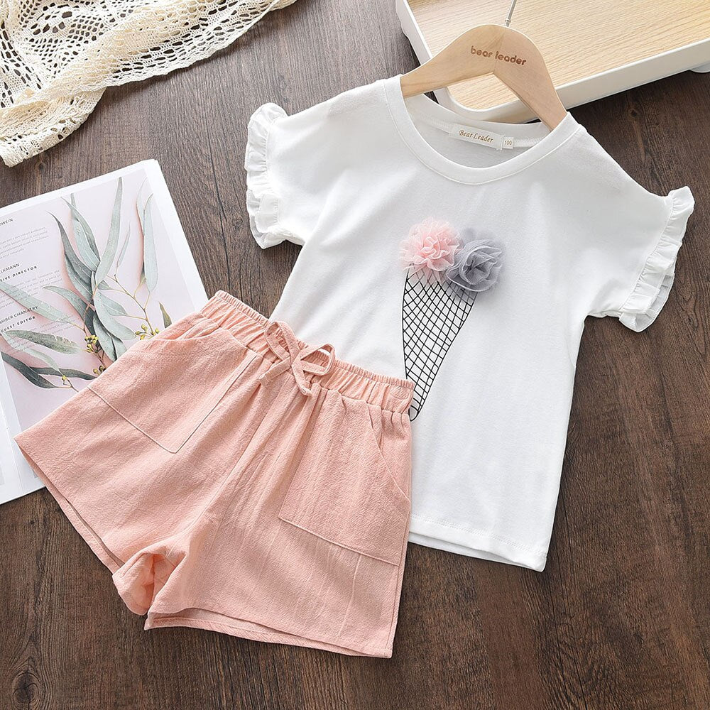 Girls Summer Clothing Set 2 Pcs