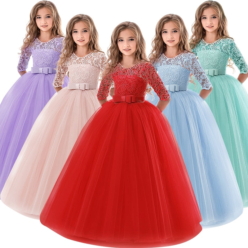 Girls Laced Princess Party Dress